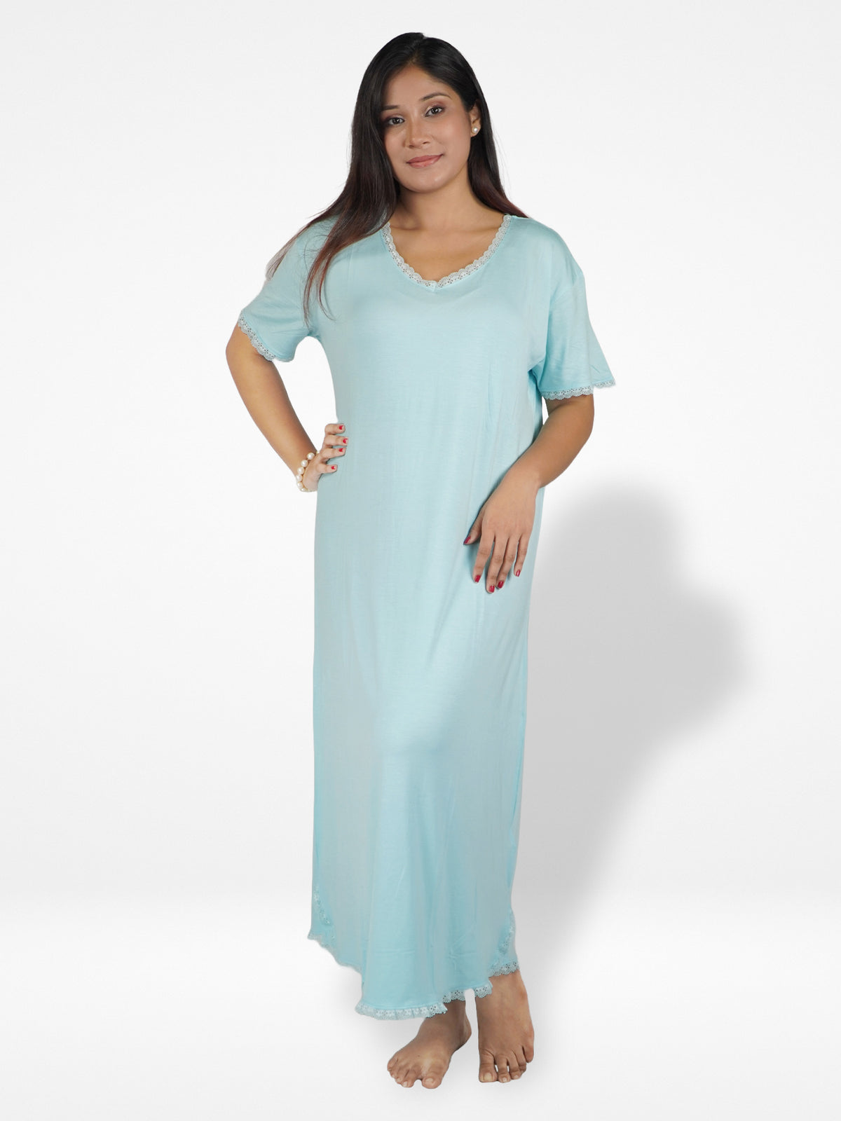 Women's Lace Nightgown Sleepwear Nighty.