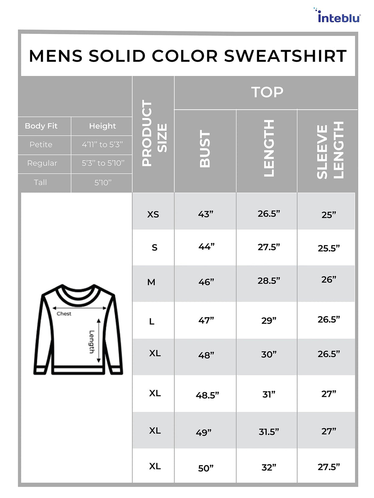 Men's Embroidered Crew Neck SweatshirtLong Sleeve | Casual Everyday Comfort Wear