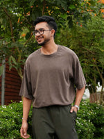 Men’s Drop Shoulder T-Shirt – Classic Solid Short Sleeve Tee, Soft Cotton Blend Comfortable Casual Wear