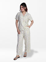Women’s Short Sleeve Viscose Sleepwear Set – Notch Collar 2 Piece Pajama Outfit | Comfy Nightwear, Soft Summer Lounge Set for Women