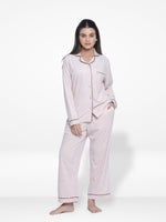 Women Velour Sleepwear Long Sleeve Rosy Aop Pyjama SetInteblu™