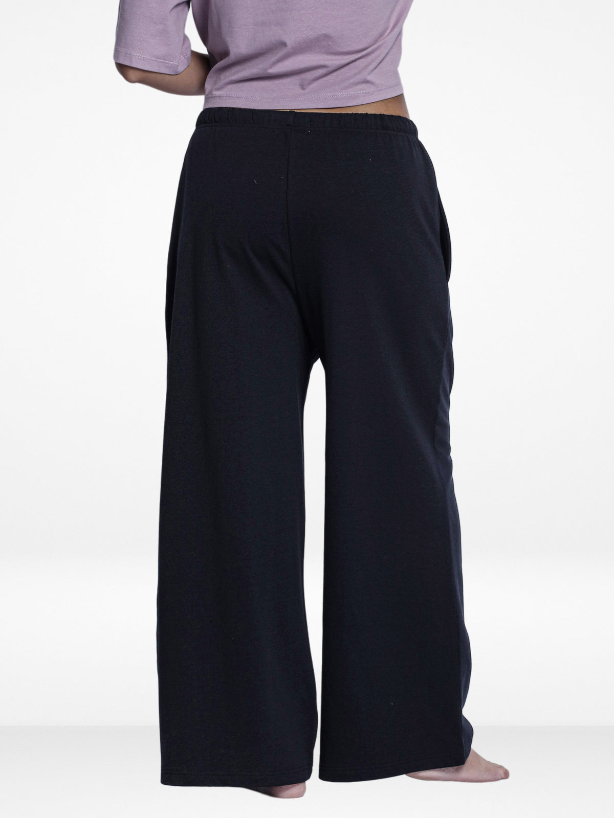 Women Wide Leg Flowy Palazzo Pants Loose fit Casual Lounge Trousers