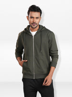 Men’sSolidFull Zip Basic Hoodies– Long Sleeve with Full Zip & Kangaroo Pocket | Casual Everyday Comfort Wear