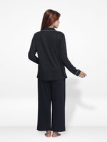 Women Solid Sleepwear Long Sleeve Pyjama Set
