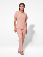 Women Short Sleeve Cotton Loungewear Set