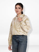 Women’s Tie-Dye Casual Hoodie – Long Sleeve Soft Pullover | Modern Printed Hoodie for Everyday Wear