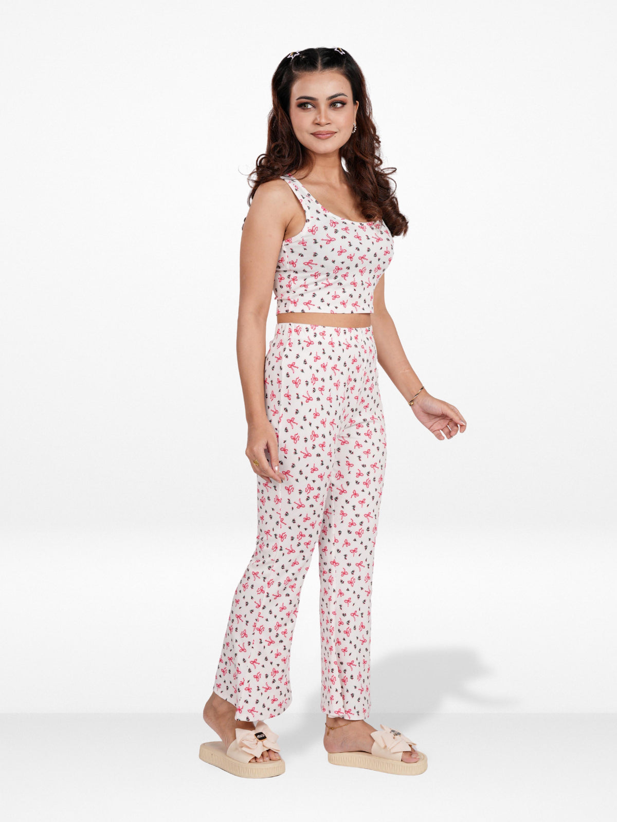 Women’s Crop Top & Palazzo Set – 2-Piece Outfit| Fashionable Party Wear for Women