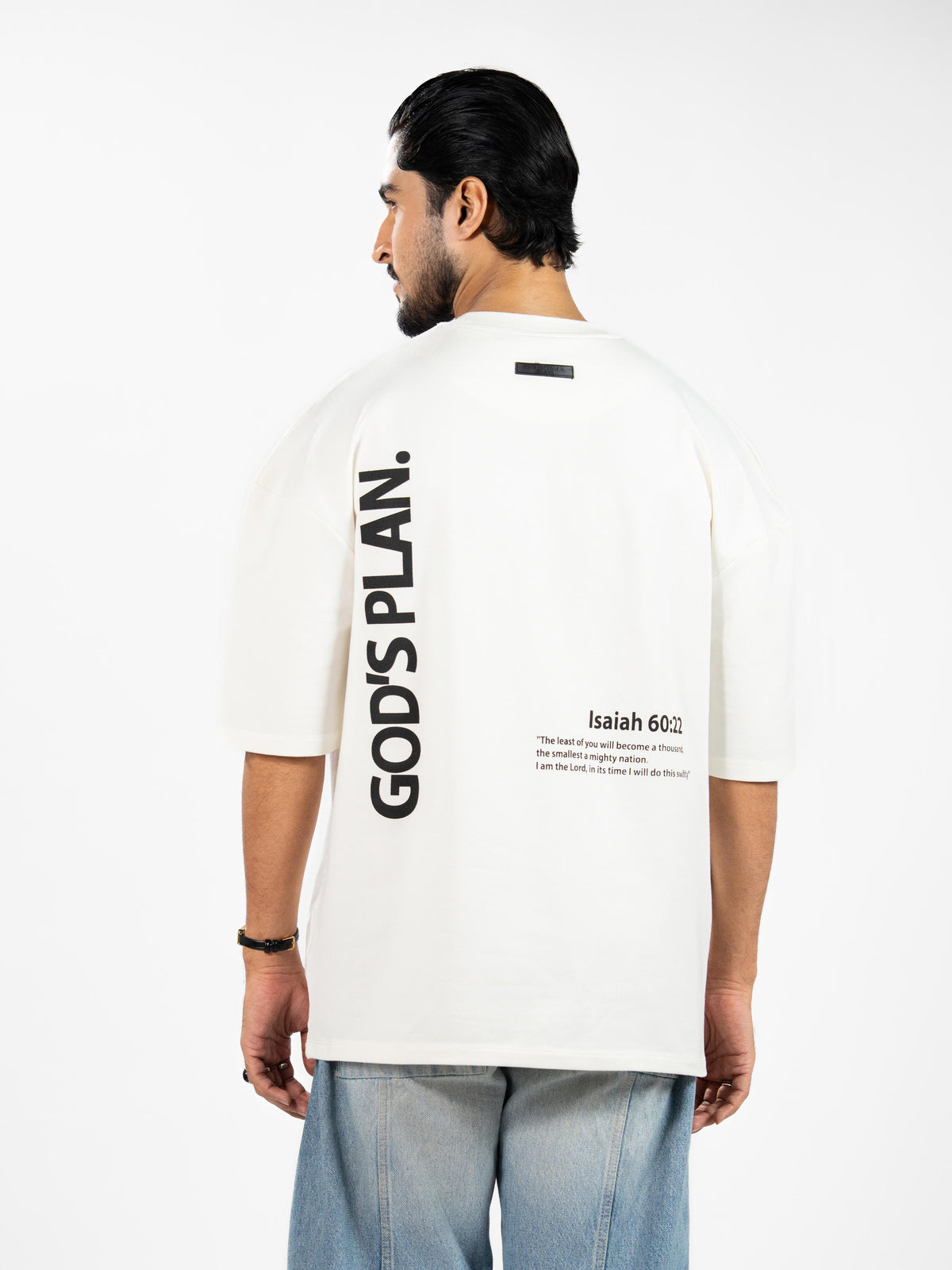 Men’s Oversized Drop Shoulder Graphic T-Shirt – Short Sleeve Crew Neck Tee | Casual Streetwear Top with Front & Back Print