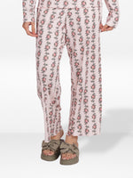 Women's Floral Printed Wide Leg Pants – Soft Yummy Rib Casual Trousers