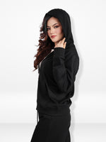 Women’s Full Zip Hoodie – Solid Color Hooded|Casual Zip-Up Hoodies for Everyday Wear