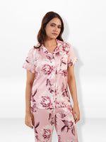 Women's All Over Printed PJ Set – 2 Piece Sleepwear Set | Soft Breathable Nightwear for Women