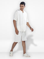 Men's Short Sleeve Shirt & Short Pant Set | Off White