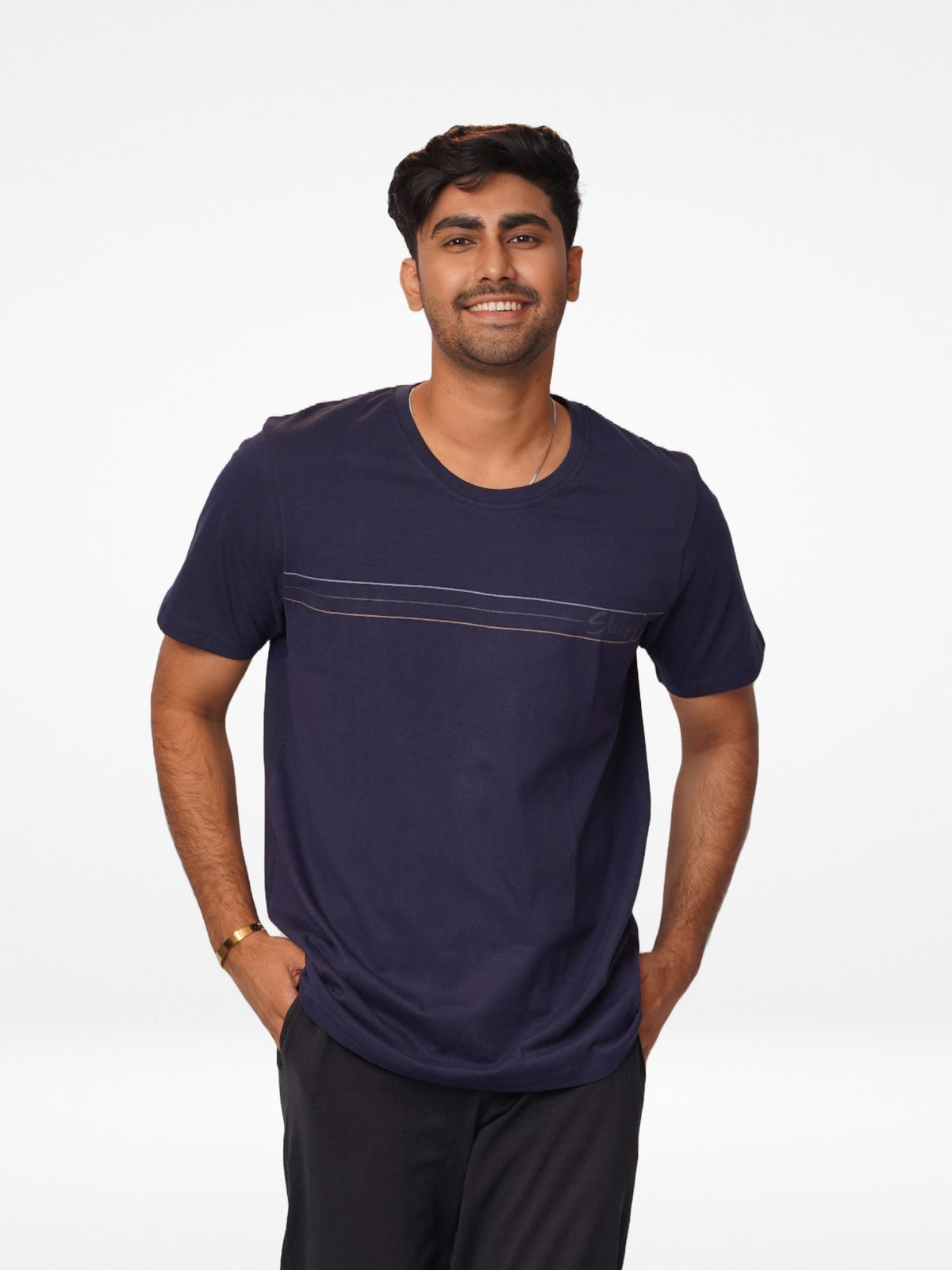 Men's T-Shirt & Trouser Lounge Set Blue