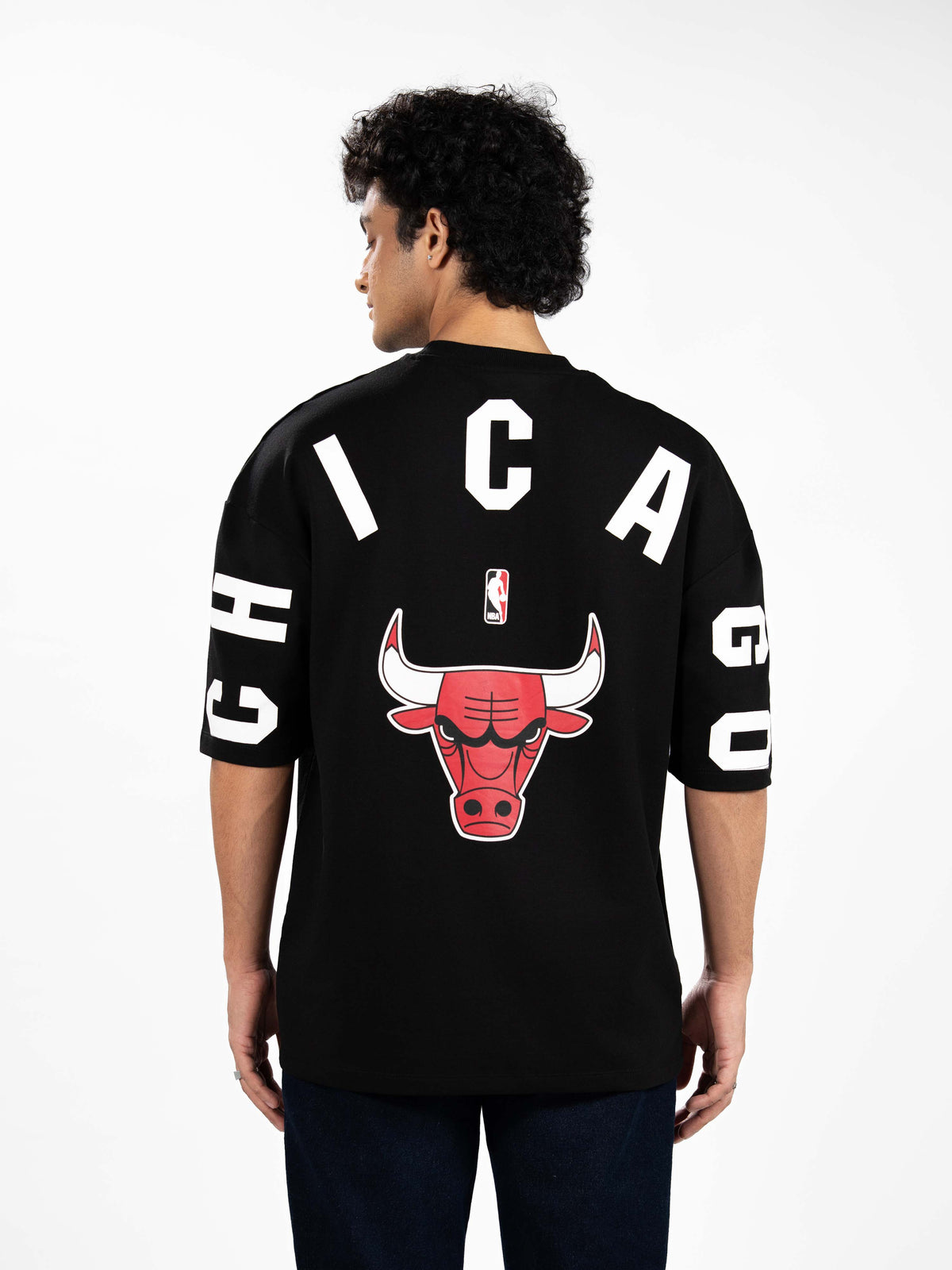 Men’s Oversized Drop Shoulder Graphic T-Shirt – Short Sleeve Crew Neck Tee | Casual Streetwear Top with Front & Back Print