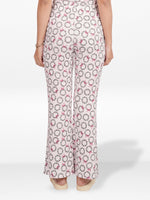 Women’s Printed Palazzo Pants | Wide Leg Lounge Trousers for Women | Soft Stretch Yummy Rib Fabric | Casual & Party Wear Bottoms - Blushing Bride