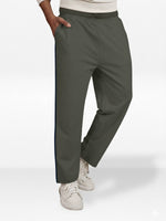 Men’s Straight Fit Joggers – Drawstring Waist Trousers | Casual Lounge Pants with Panel Design,