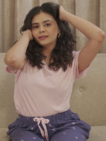 Women US polo Crew NeckShort Sleeve LoungewearSet