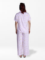 Women’s Short Sleeve Viscose Sleepwear Set – Notch Collar 2 Piece Pajama Outfit | Comfy Nightwear, Soft Summer Lounge Set for Women