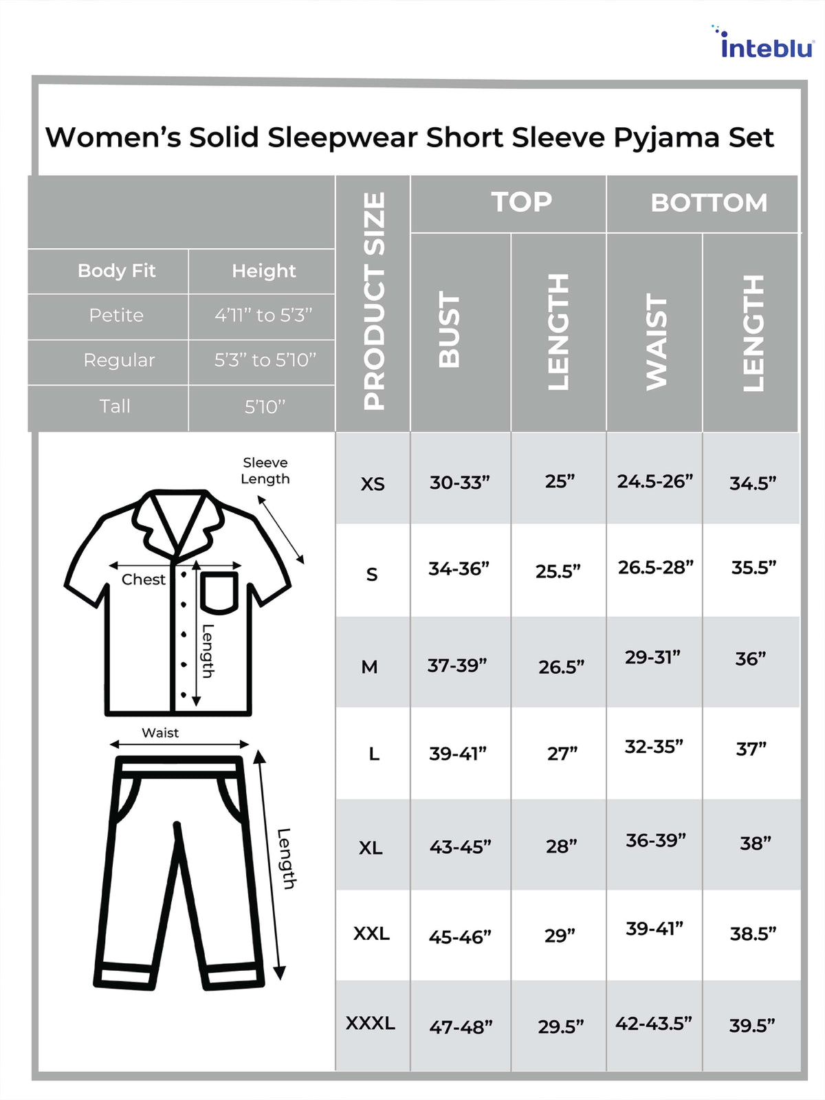 Women's Solid Color Notch collar Sleepwear Set.