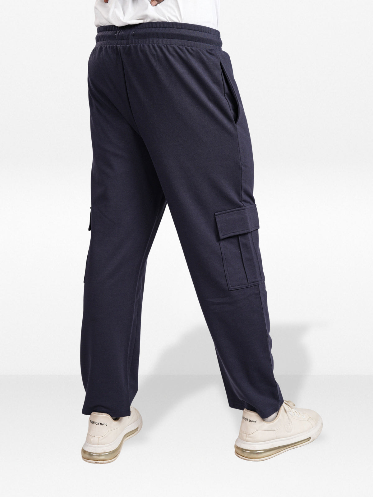 Men’s Cargo Jogger Pants – Straight Fit with Drawstring Waist | Casual Lounge Trousers with Modern Panel Detail