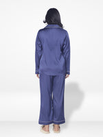 Women's Satin Notch collar & Full Sleeve Sleepwear set |Satin Fabric