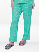 Women’s All Over Printed Lounge Pants | Soft Stretch Yummy Rib Fabric | Drawstring Waist Casual Sleepwear & Pajama Trousers - F.Florida