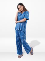 Women’s Printed Night Suit Set – Shirt & Pyjama | Soft Nightwear Dress, 2 Piece Sleepwear for Women, Comfortable Loungewear