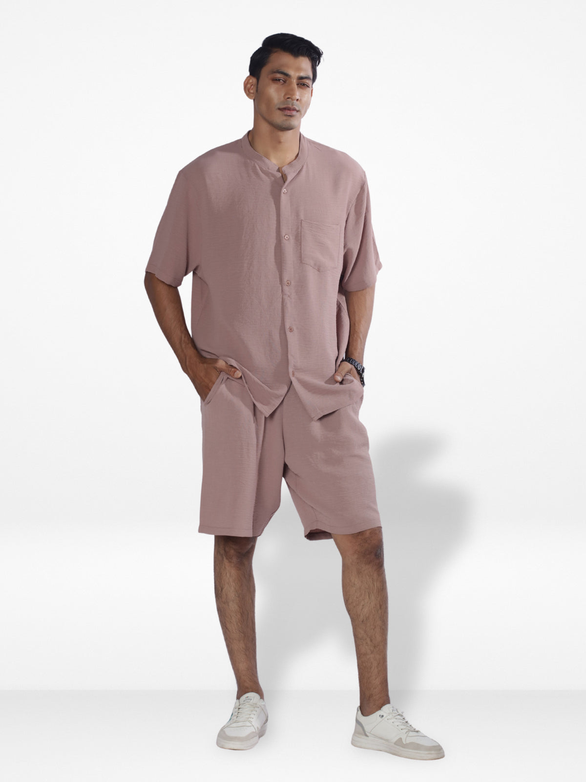 Men's Short Sleeve Shirt & Short Pant Set | Copper