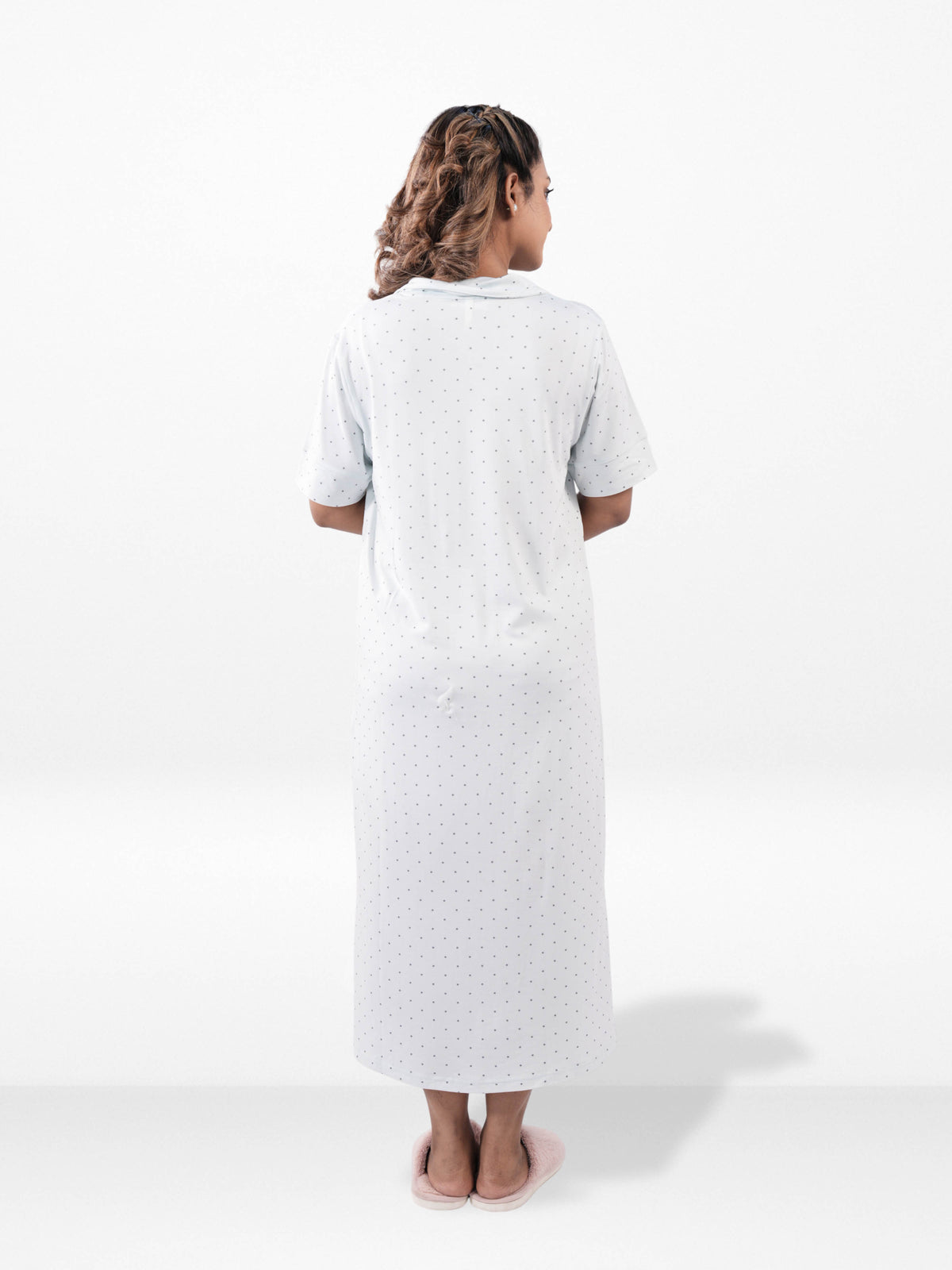 Women’s Notch Collar Long Top – Short Sleeve Casual Tunic | Stylish Everyday Wear Blouse
