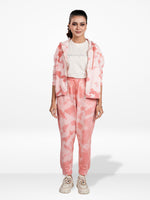 Women’s Tie-Dye Hoodie & Jogger Set – 2 Piece Loungewear Outfit | Soft Casual Tracksuit, Comfy Hooded Sweatshirt & Pants