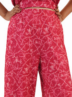 Women's Casual Pants Trendy Loose Trousers High Waist Wide Leg Cropped Palazzo with Pockets