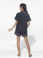 Women's Viscose Notch collar Short Sleepwear Set