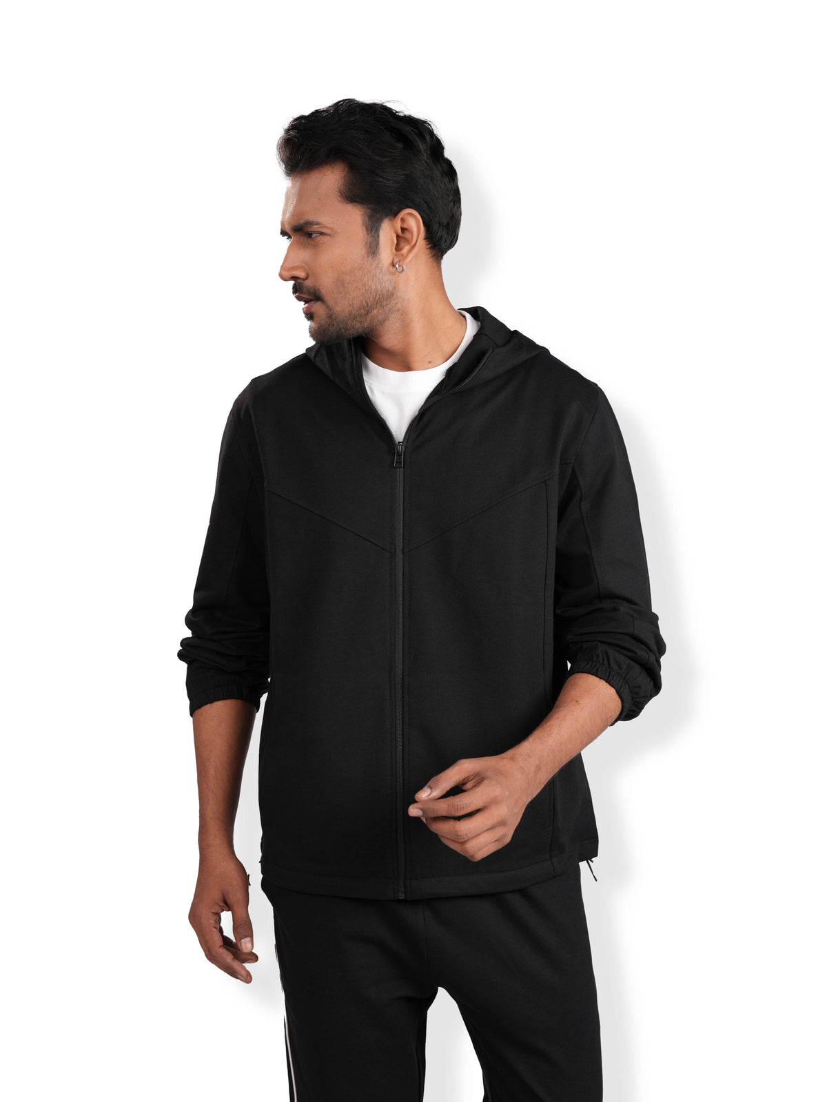 Men’s Sports Running Full Zip Hoodie – Regular Fit| Warm Casual Zip-Up Hoodie for Everyday Wear