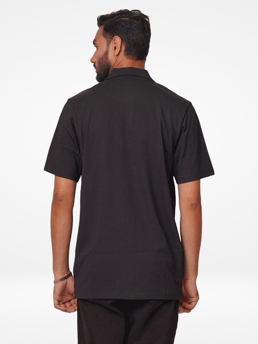 Men's Regular-Fit Mercerized Cotton Polo Shirt Black