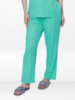 Women’s All Over Printed Lounge Pants | Soft Stretch Yummy Rib Fabric | Drawstring Waist Casual Sleepwear & Pajama Trousers - F.Florida