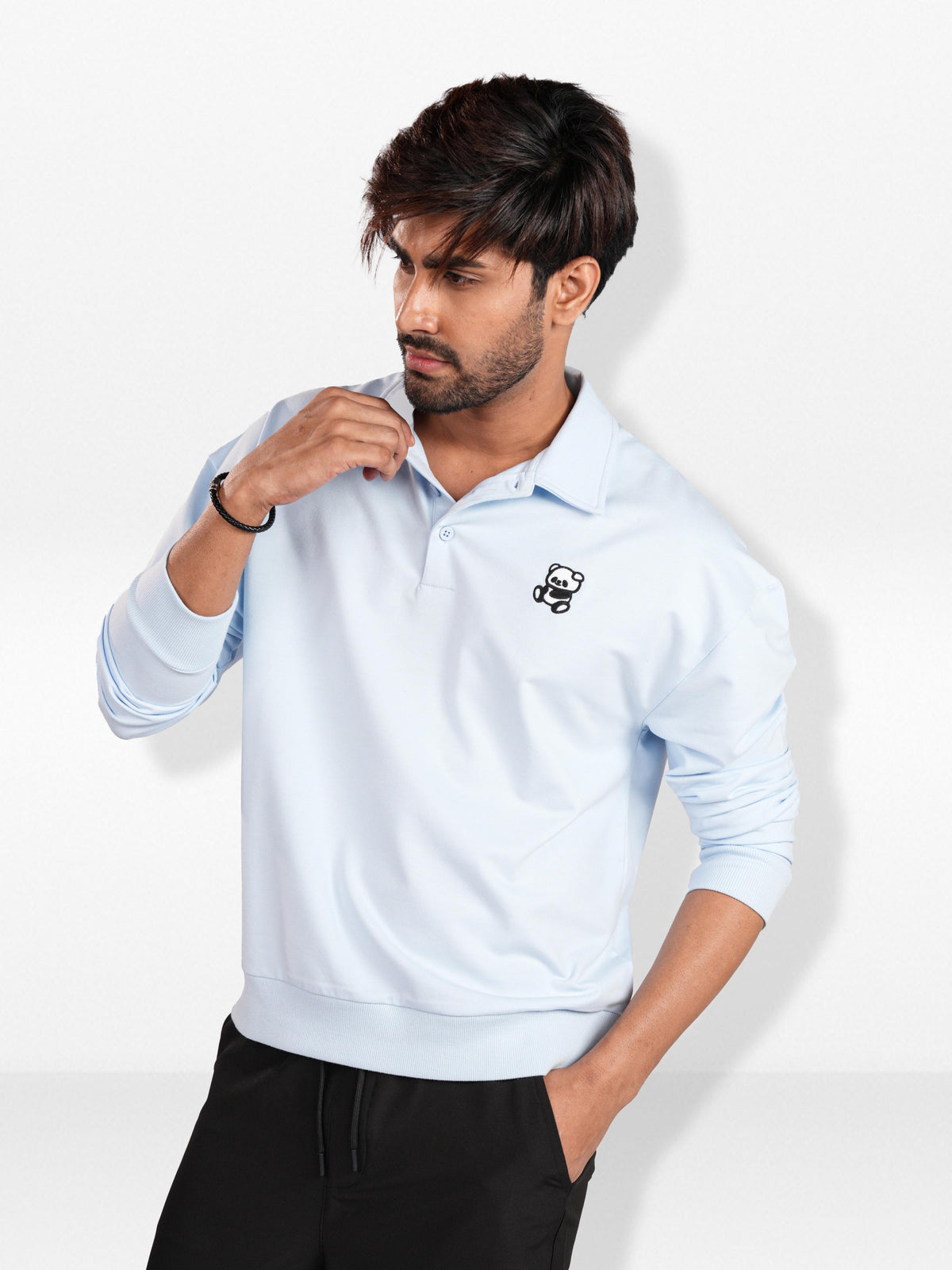 Men’s Polo Sweatshirt – Classicwith Modern Style | Soft Comfortable Everyday Wear