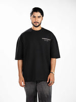 Men’s Oversized Drop Shoulder Graphic T-Shirt – Short Sleeve Crew Neck Tee | Casual Streetwear Top with Front & Back Print