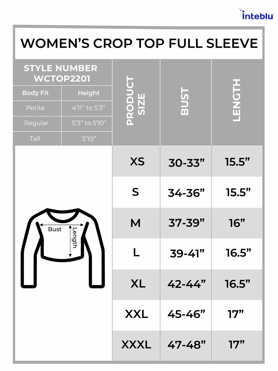 Cotton Full Sleeve Full Body Crop Tops Blouse for Women