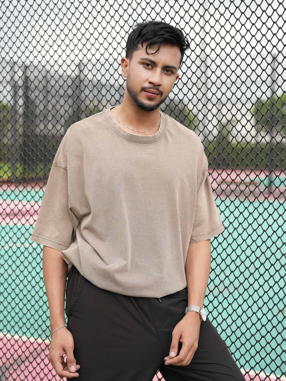 Men’s Drop Shoulder T-Shirt – Classic Solid Short Sleeve Tee, Soft Cotton Blend Comfortable Casual Wear