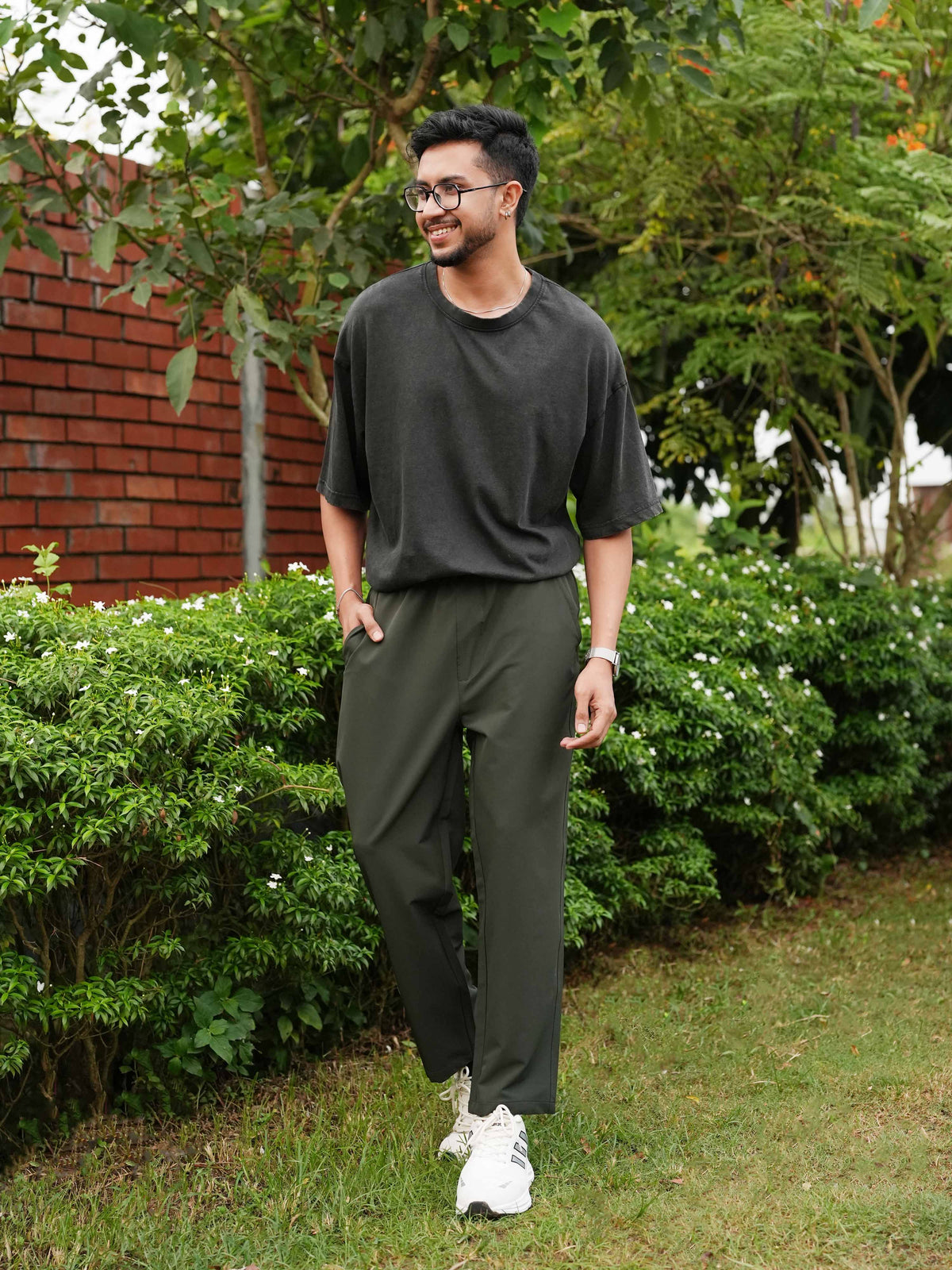 Men’s Drop Shoulder T-Shirt – Classic Solid Short Sleeve Tee, Soft Cotton Blend Comfortable Casual Wear