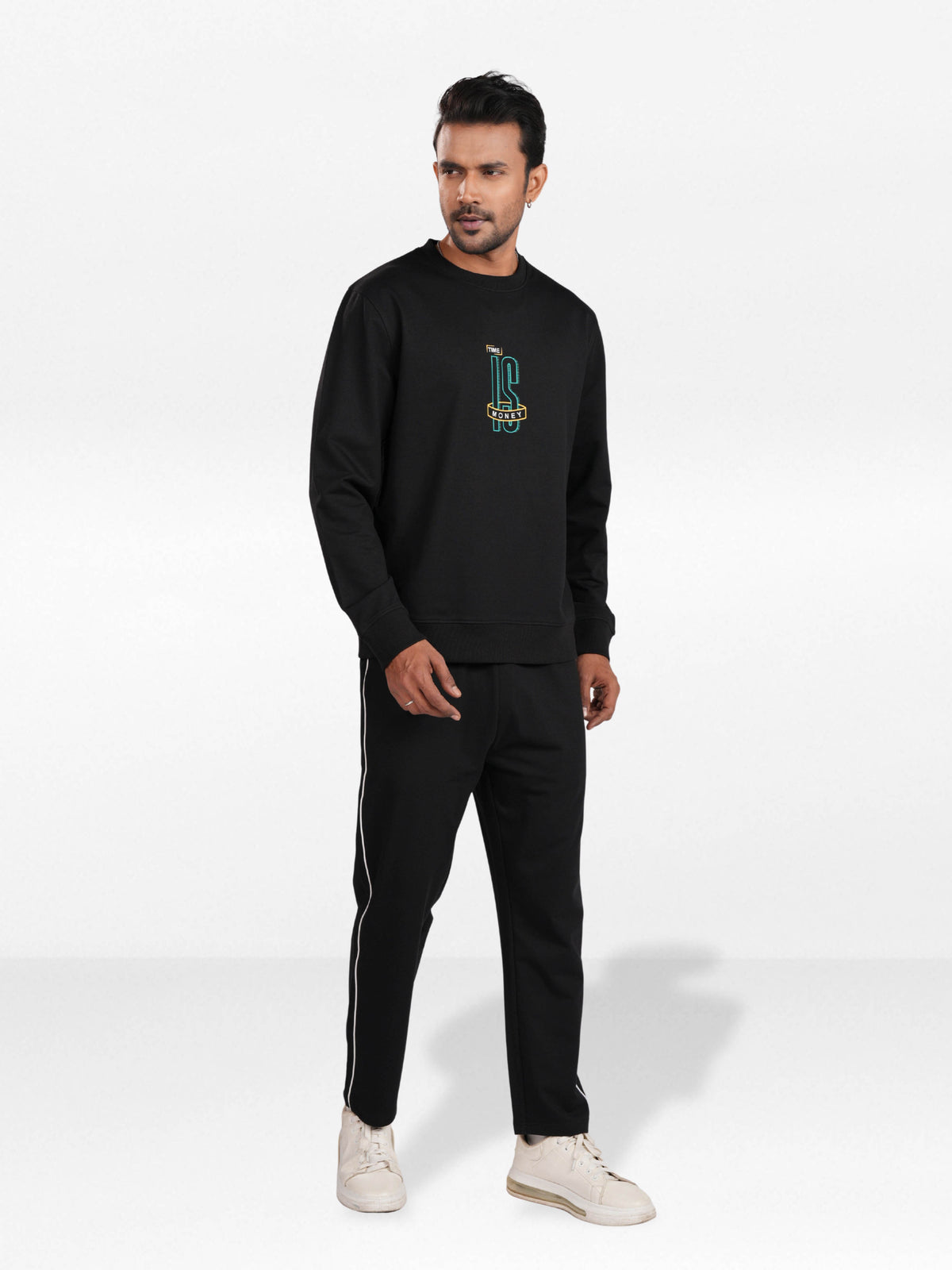 Men’sCrew Neck Sweatshirt Set – Long Sleeve Sweatshirt & Jogger Pants | Casual Everyday Comfort Wear