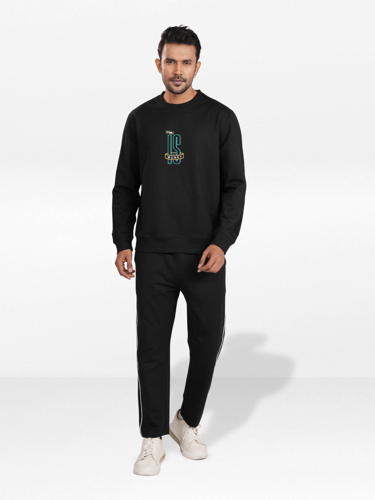Men’sCrew Neck Sweatshirt Set – Long Sleeve Sweatshirt & Jogger Pants | Casual Everyday Comfort Wear