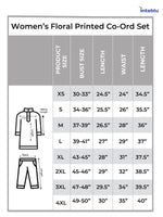 Women’s Floral Printed Co-Ord Set – Trendy 2 Piece Matching Top & Bottom Outfit