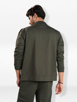 Men’s Solid Casual Jacket – Snap Button Front Closure with Clean Design | Comfortable Everyday Outerwear for Men