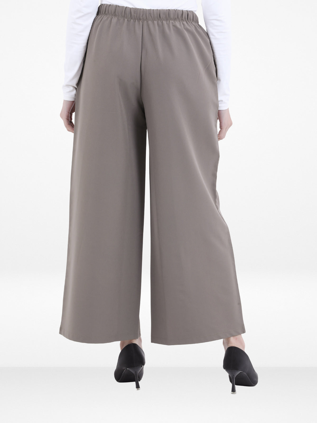 Women’s Cozy Open Leg Palazzo Sweatpants – Soft Relaxed Fit Lounge Pants with Drawstring Waist & Side Pockets |Beige