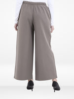 Women’s Cozy Open Leg Palazzo Sweatpants – Soft Relaxed Fit Lounge Pants with Drawstring Waist & Side Pockets |Beige