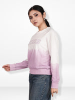 Women’s Tie-Dye Long Sleeve Gradient Printed Sweatshirt – Soft Cotton Blend Pullover | Stylish Printed Casual Top for Everyday Comfort