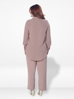 Women Solid Color Co-Ord Set| Long Sleeve| Copper