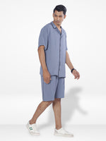 Men's Casual Short Sleeve Button Down Shirt & Short Pant Set