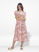 Women AOP Long Top| Pink